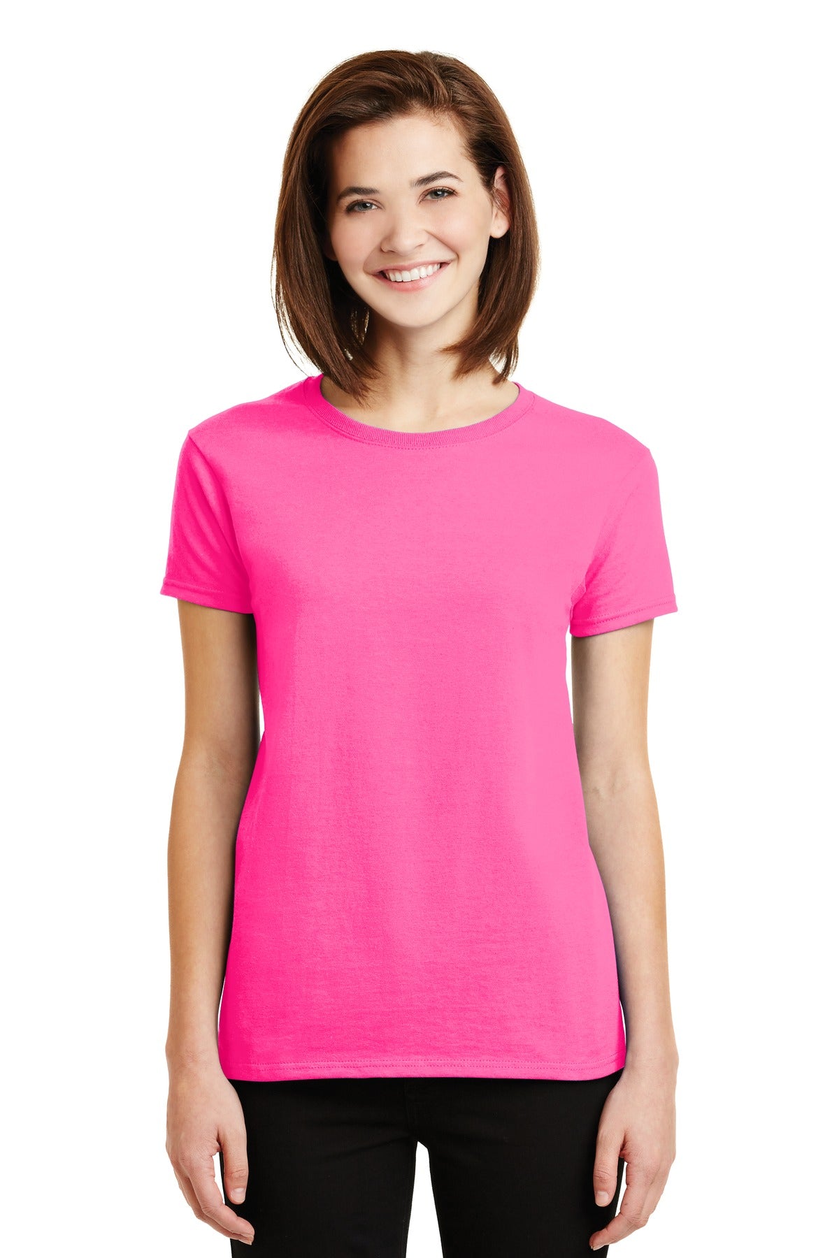 Gildan - Ladies 100% US Cotton T-Shirt. 2000L