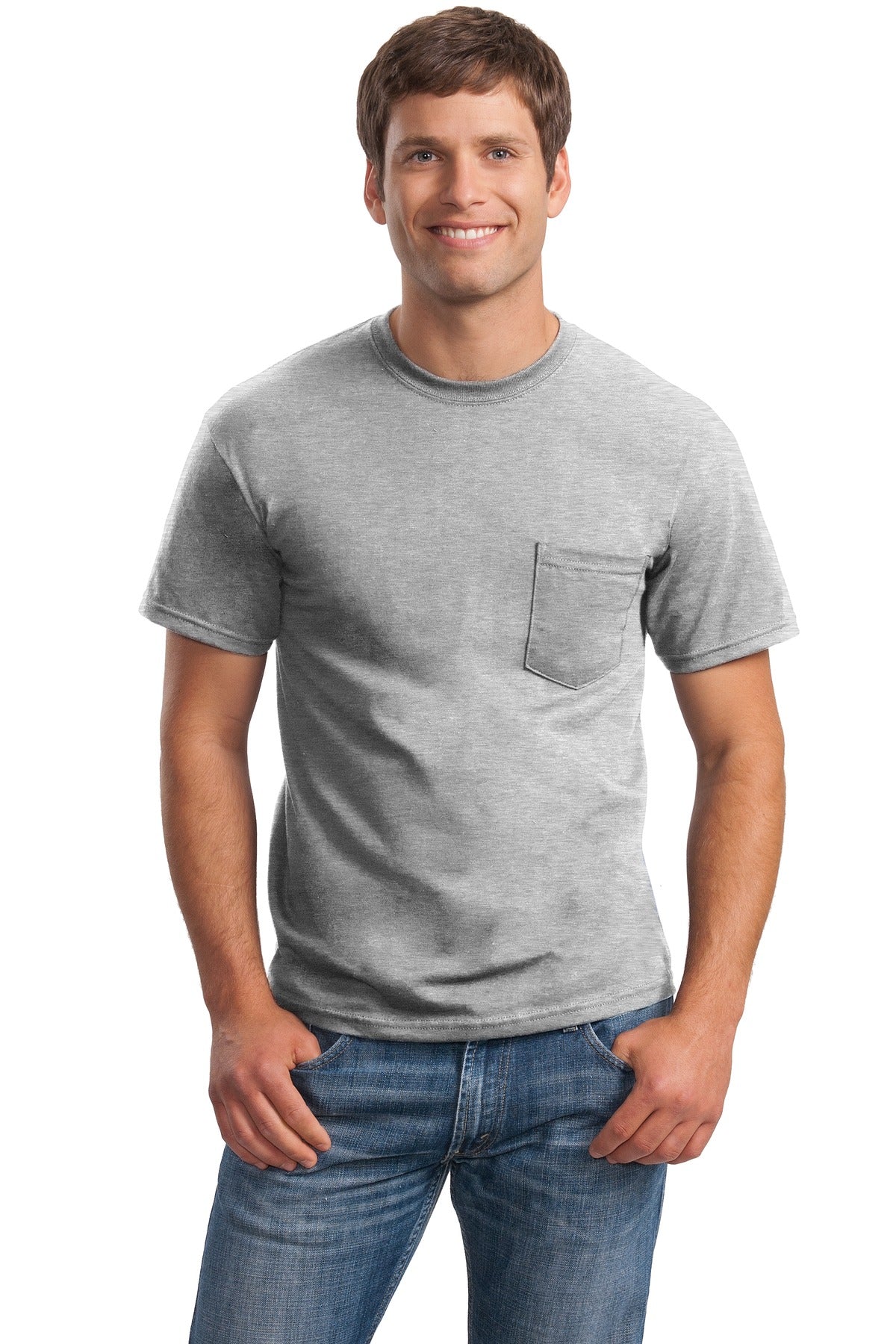 Gildan - Ultra Cotton 100% Cotton T-Shirt with Pocket. 2300