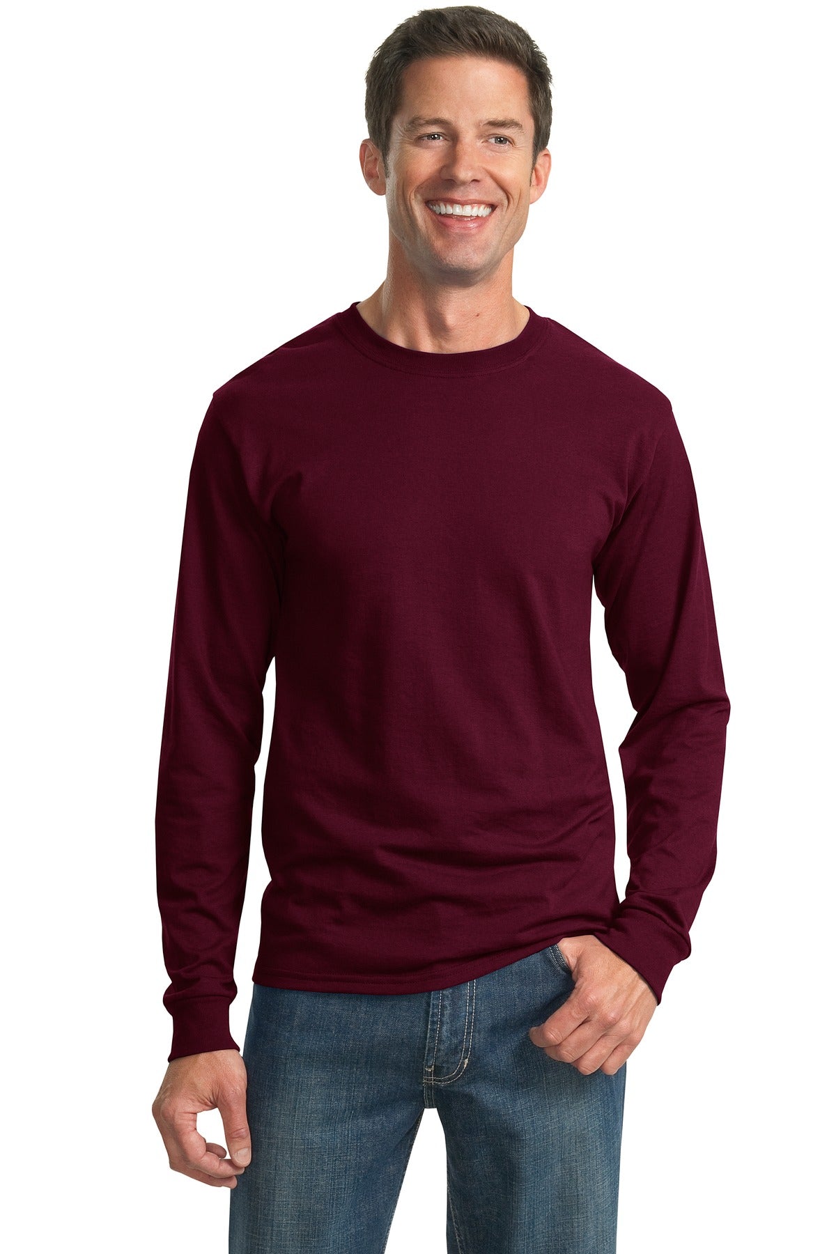 JERZEES - Dri-Power 50/50 Cotton/Poly Long Sleeve T-Shirt. 29LS