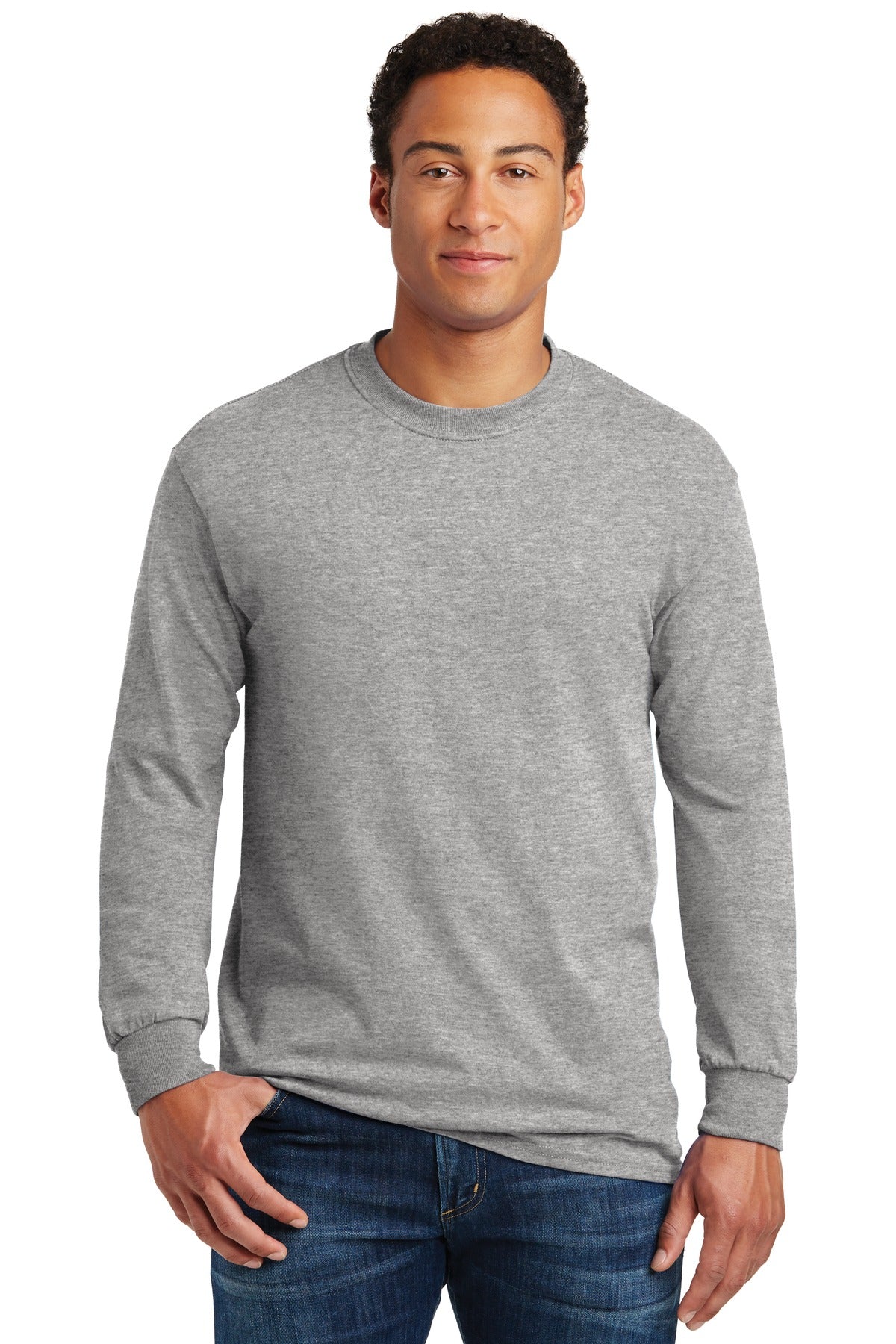 Gildan - Heavy Cotton 100% Cotton Long Sleeve T-Shirt. 5400