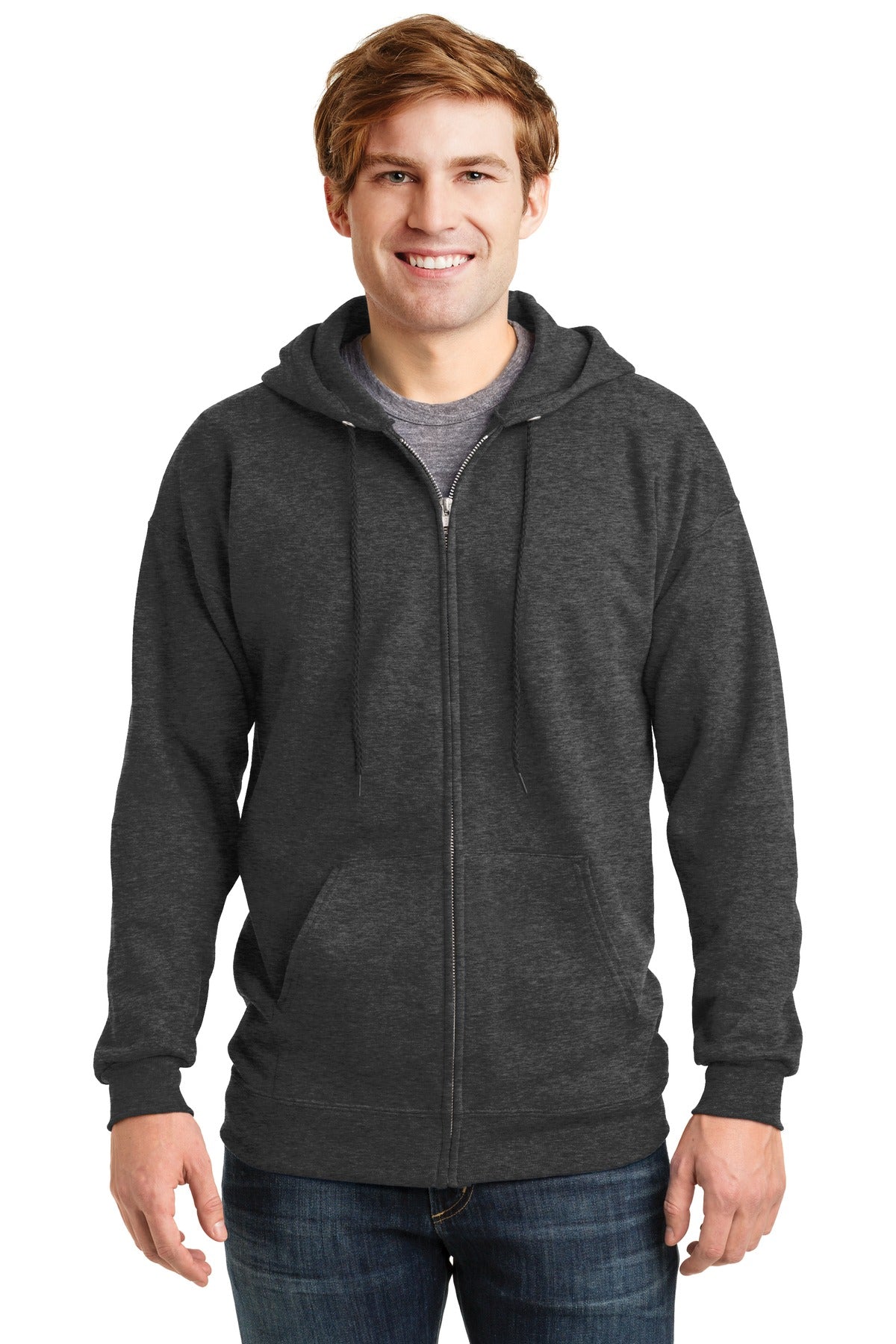 Hanes Ultimate Cotton - Full-Zip Hooded Sweatshirt. F283