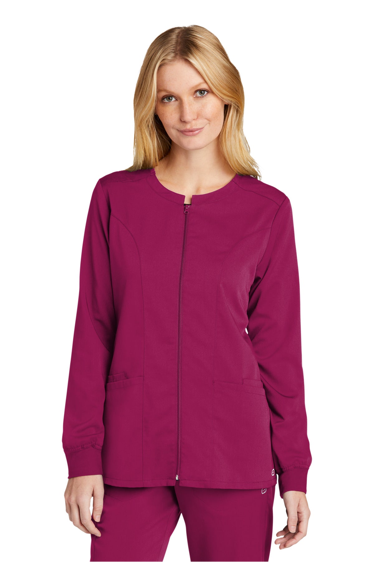 WonderWink Women's Premiere Flex Full-Zip Scrub Jacket WW4088