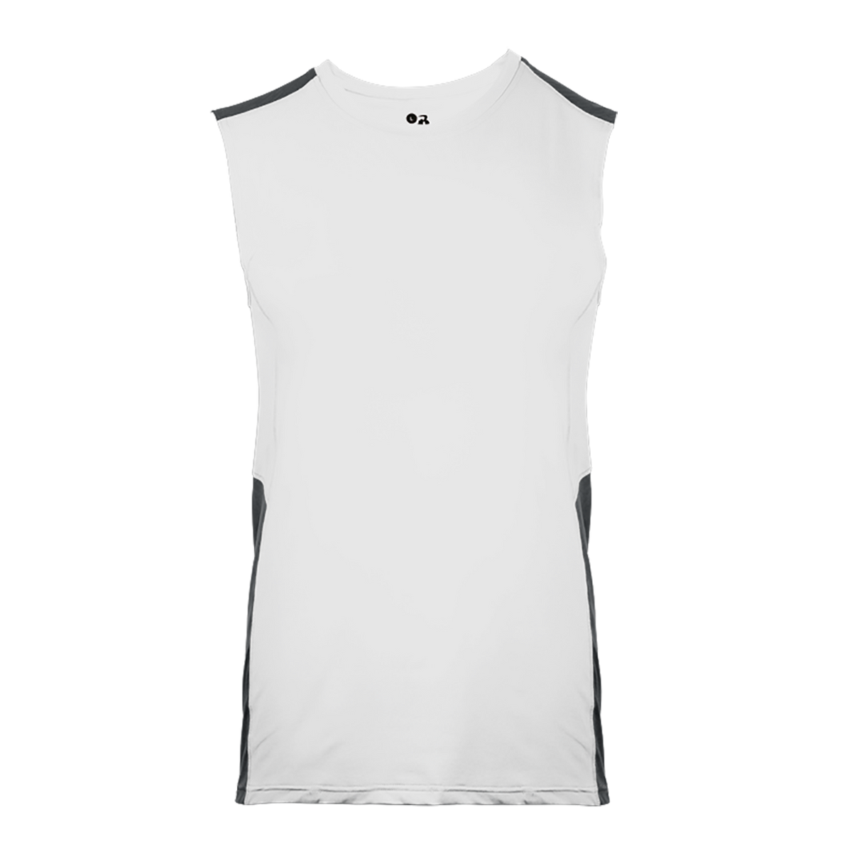Line Embossed Sleeveless Fitted Tee