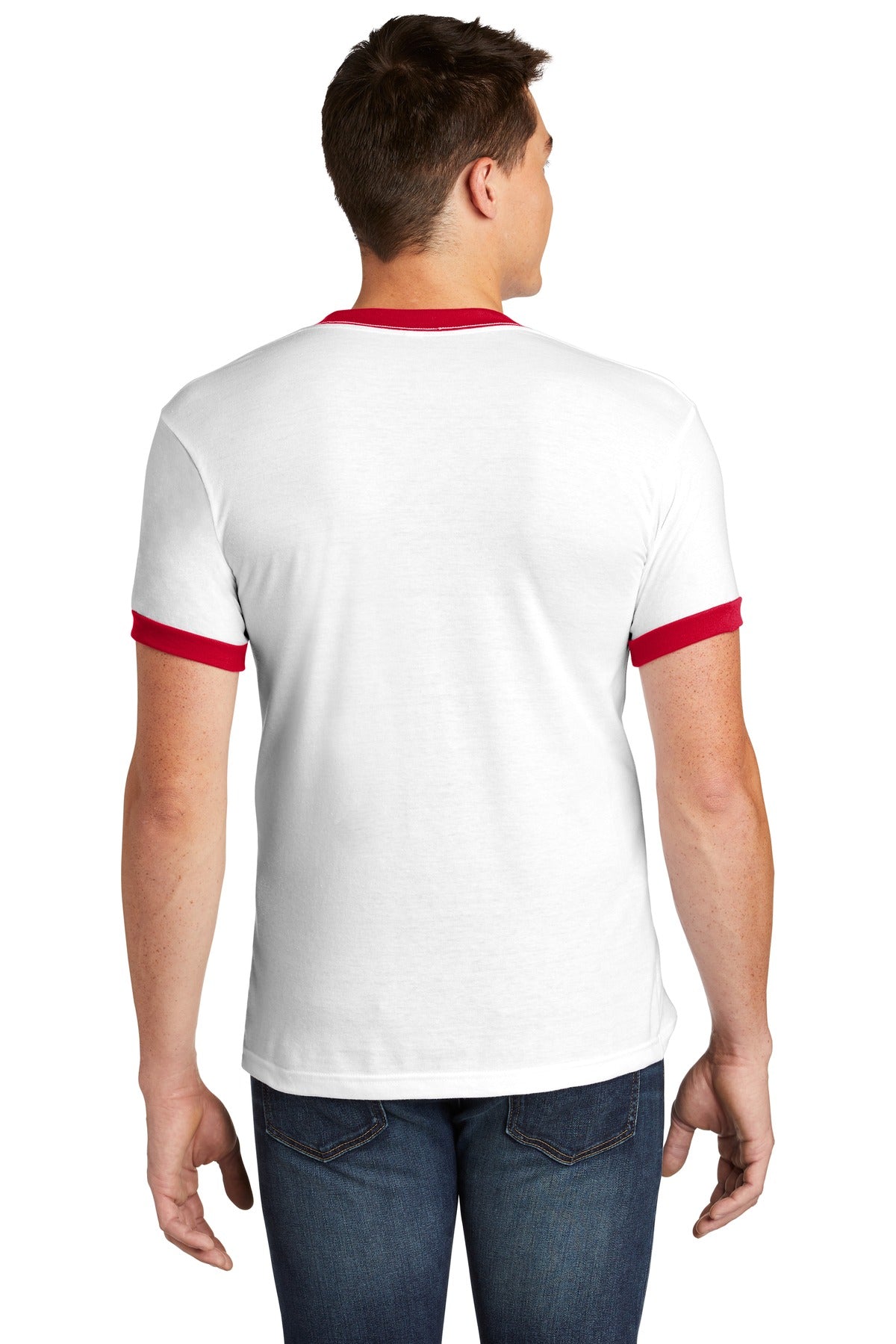 American Apparel Fine Jersey Ringer T-Shirt 2410W