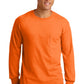 Gildan - Ultra Cotton 100% Cotton Long Sleeve T-Shirt with Pocket.  2410