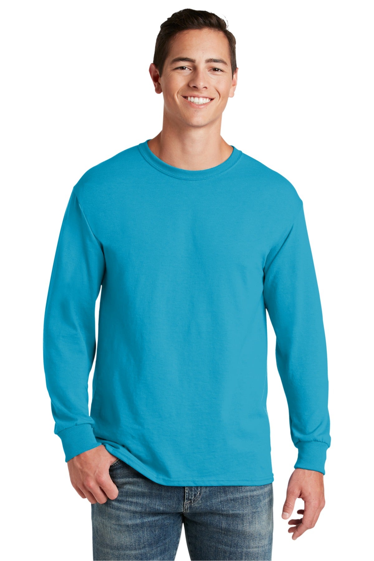 JERZEES - Dri-Power 50/50 Cotton/Poly Long Sleeve T-Shirt.  29LS