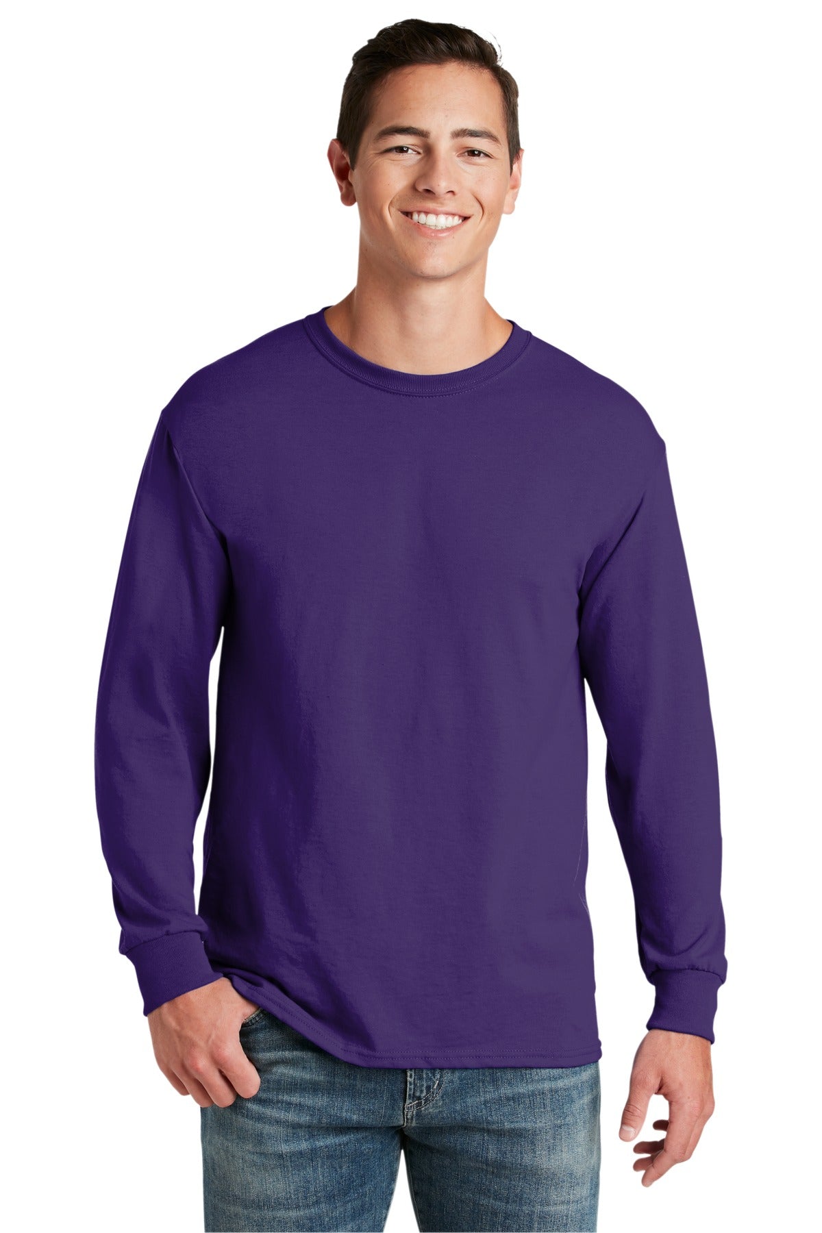JERZEES - Dri-Power 50/50 Cotton/Poly Long Sleeve T-Shirt.  29LS