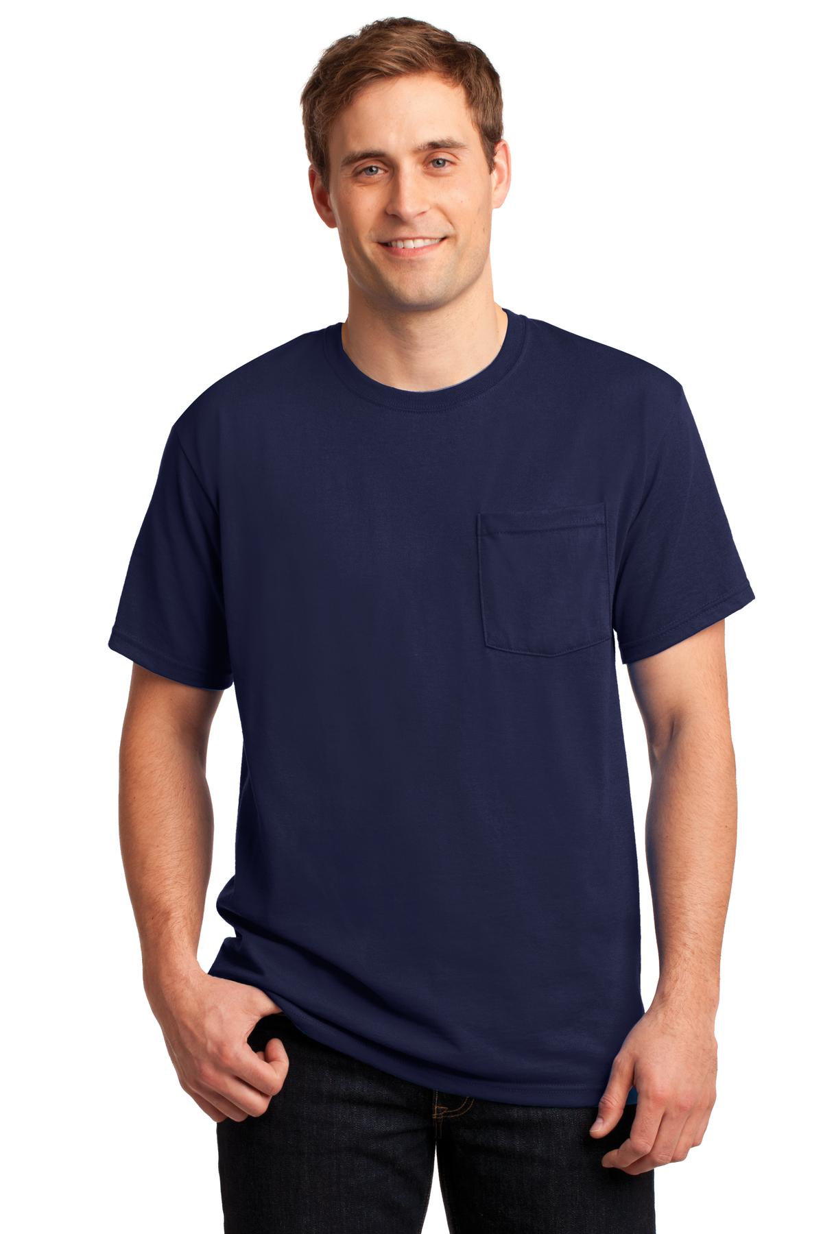 JERZEES -  Dri-Power 50/50 Cotton/Poly Pocket T-Shirt.  29MP