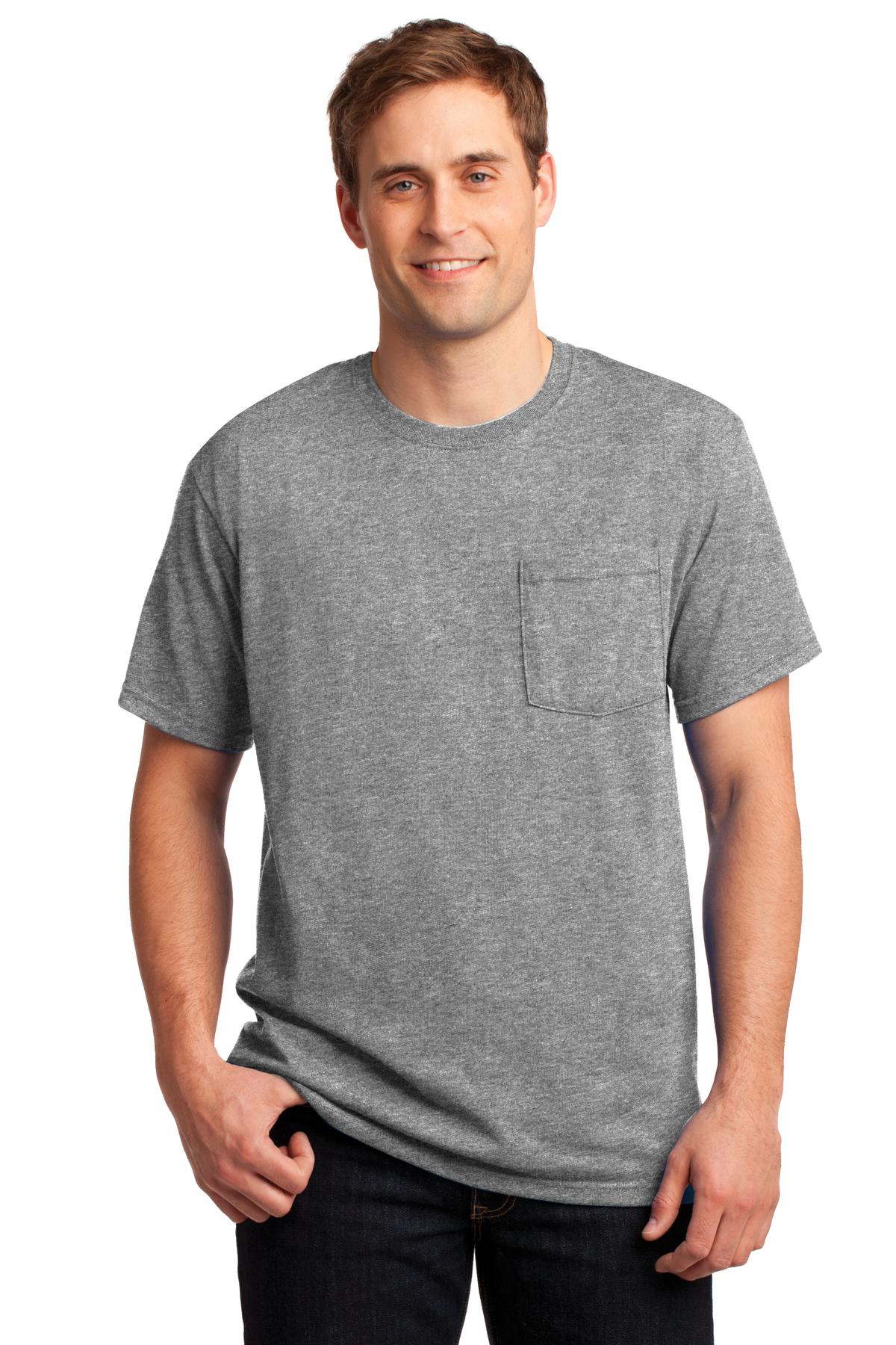 JERZEES -  Dri-Power 50/50 Cotton/Poly Pocket T-Shirt.  29MP