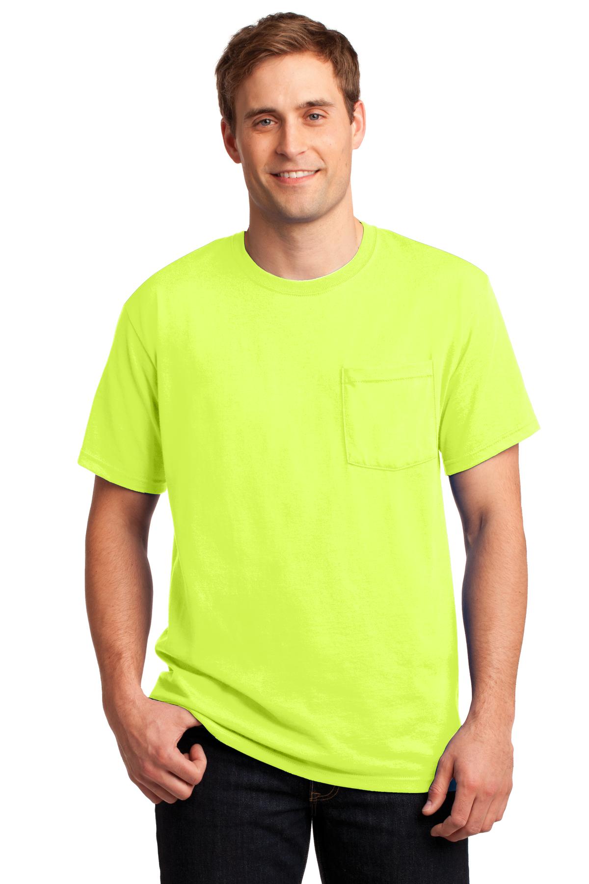 JERZEES -  Dri-Power 50/50 Cotton/Poly Pocket T-Shirt.  29MP