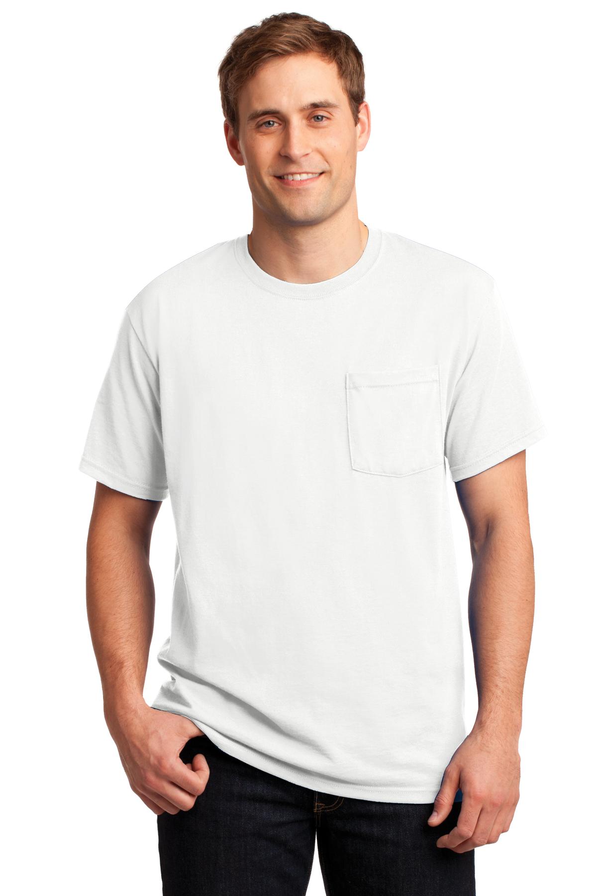JERZEES -  Dri-Power 50/50 Cotton/Poly Pocket T-Shirt.  29MP