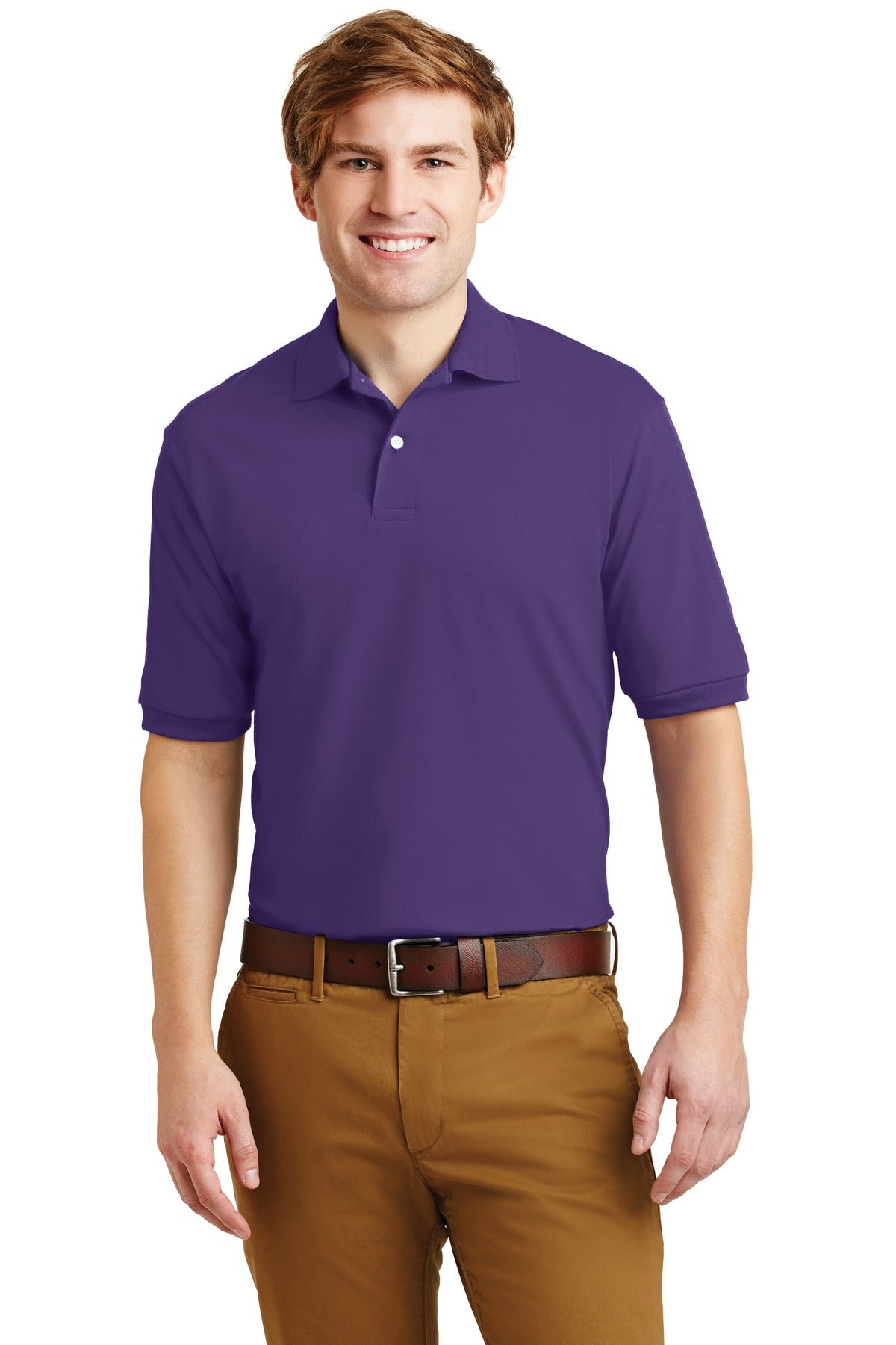 JERZEES - SpotShield 5.4-Ounce Jersey Knit Sport Shirt. 437M