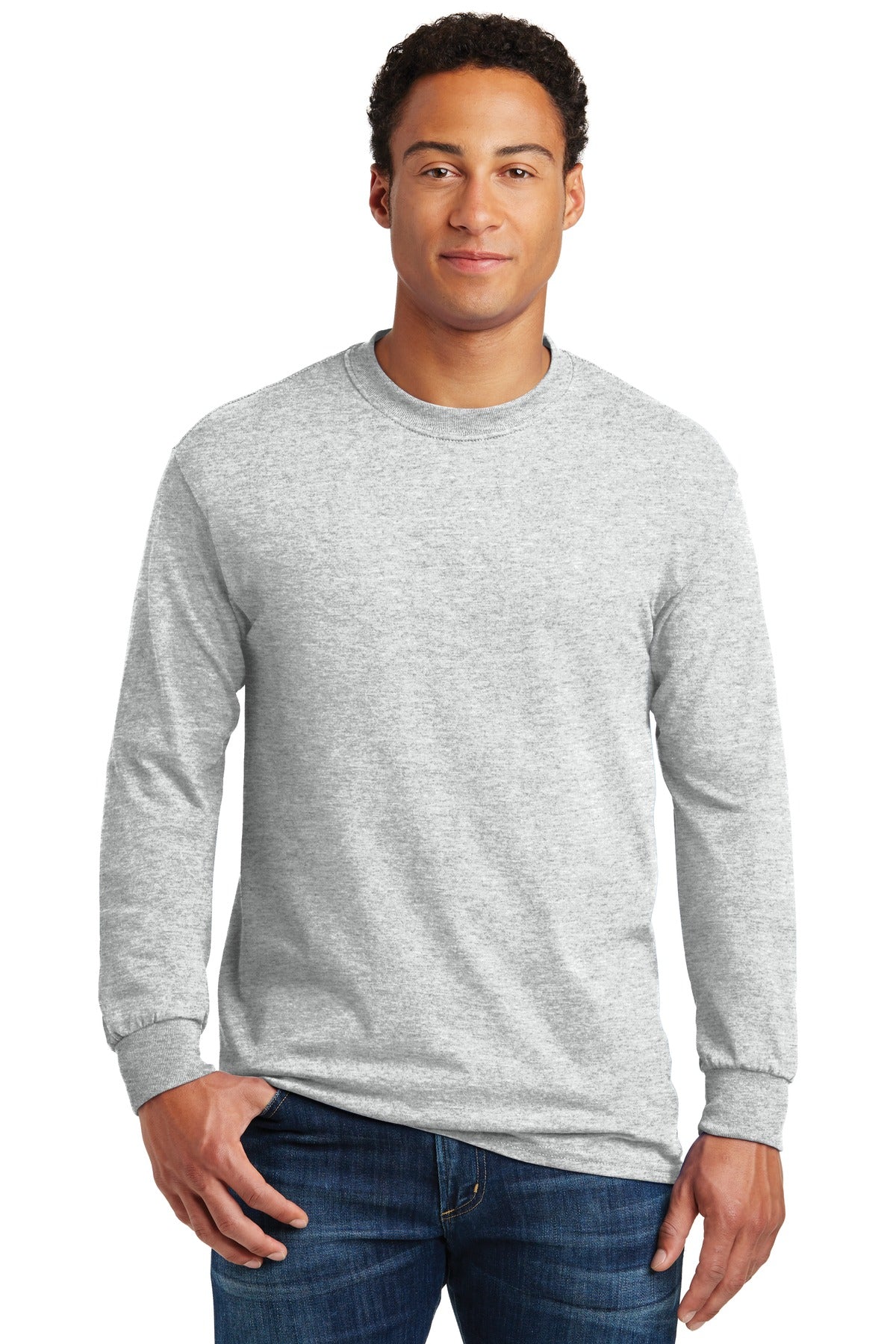 Gildan - Heavy Cotton 100% Cotton Long Sleeve T-Shirt.  5400