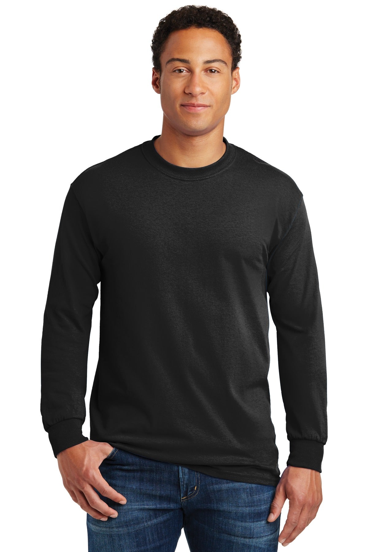 Gildan - Heavy Cotton 100% Cotton Long Sleeve T-Shirt.  5400