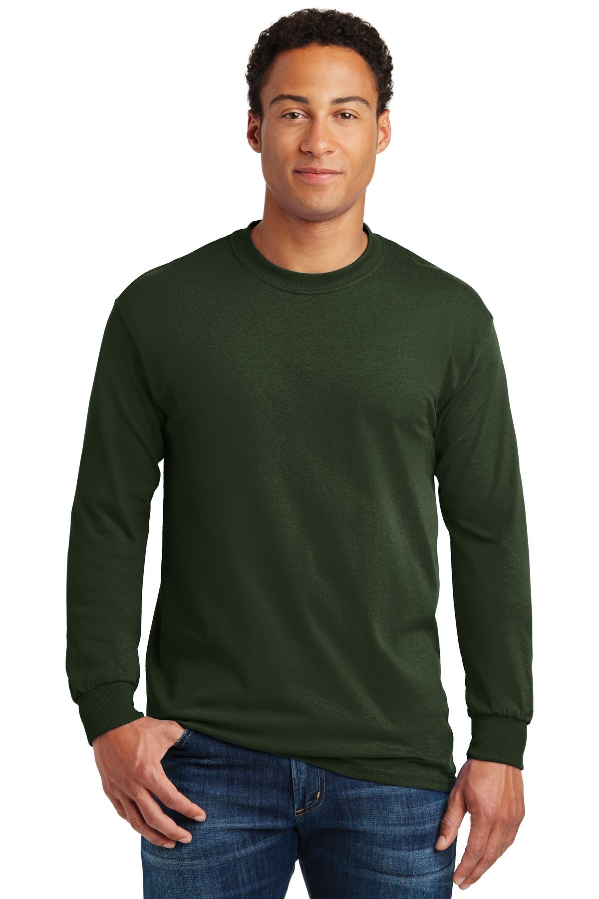Gildan - Heavy Cotton 100% Cotton Long Sleeve T-Shirt.  5400