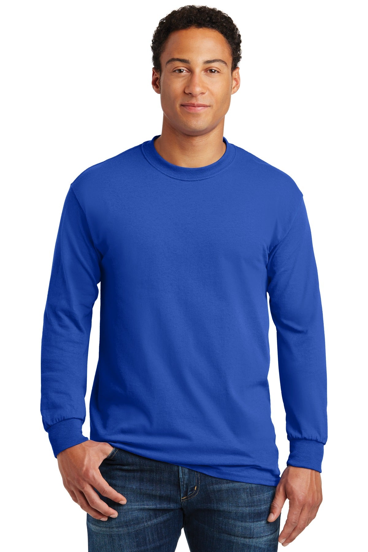 Gildan - Heavy Cotton 100% Cotton Long Sleeve T-Shirt.  5400
