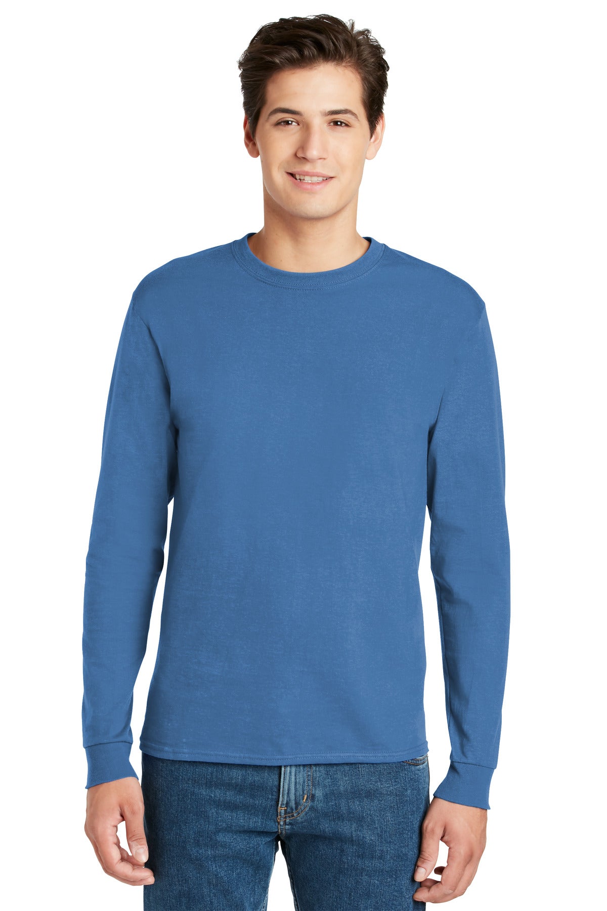 Hanes - Authentic 100% Cotton Long Sleeve T-Shirt.  5586