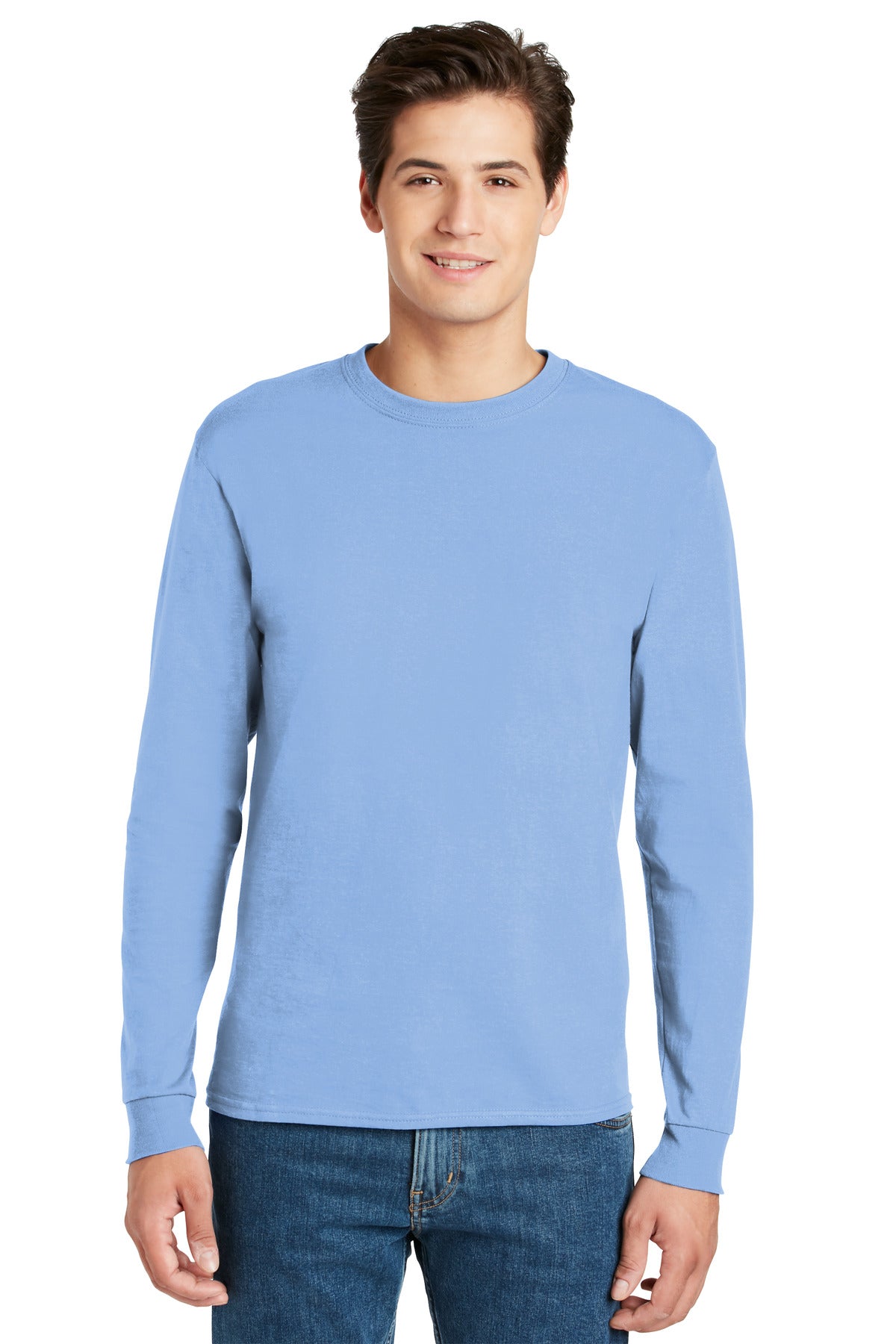 Hanes - Authentic 100% Cotton Long Sleeve T-Shirt.  5586