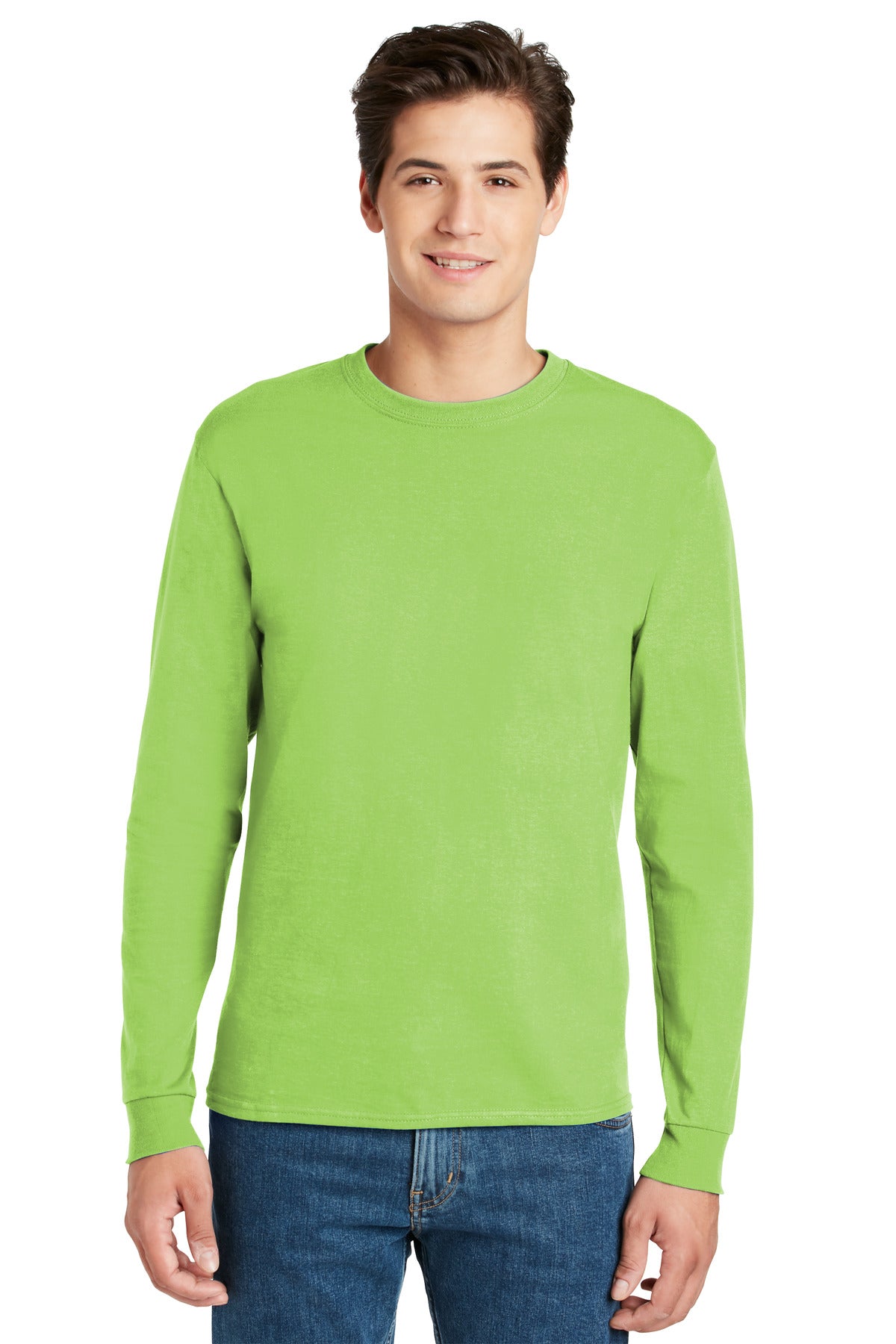 Hanes - Authentic 100% Cotton Long Sleeve T-Shirt.  5586