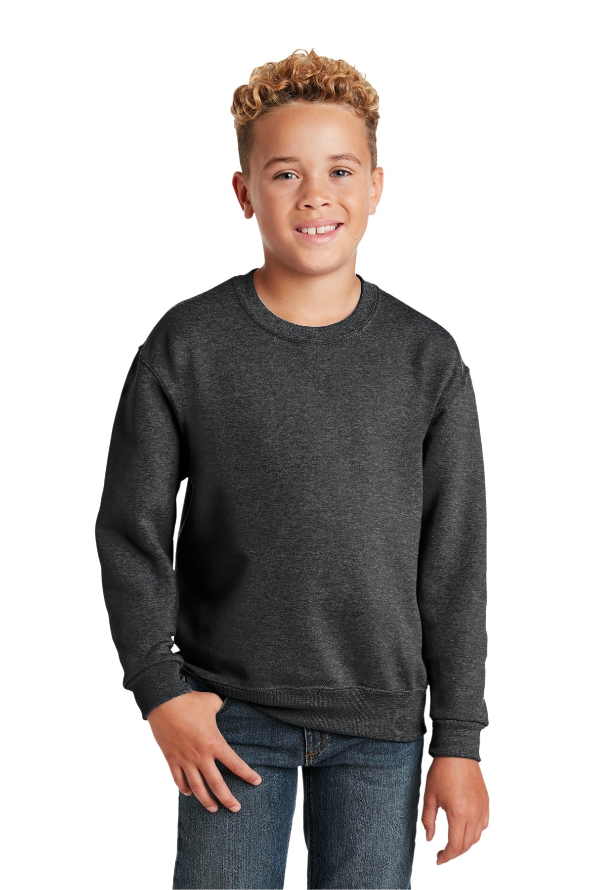 JERZEES - Youth NuBlend Crewneck Sweatshirt.  562B
