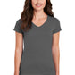 Gildan Ladies Heavy Cotton 100% Cotton V-Neck T-Shirt. 5V00L