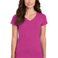 Gildan Ladies Heavy Cotton 100% Cotton V-Neck T-Shirt. 5V00L