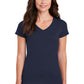 Gildan Ladies Heavy Cotton 100% Cotton V-Neck T-Shirt. 5V00L