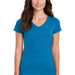 Gildan Ladies Heavy Cotton 100% Cotton V-Neck T-Shirt. 5V00L