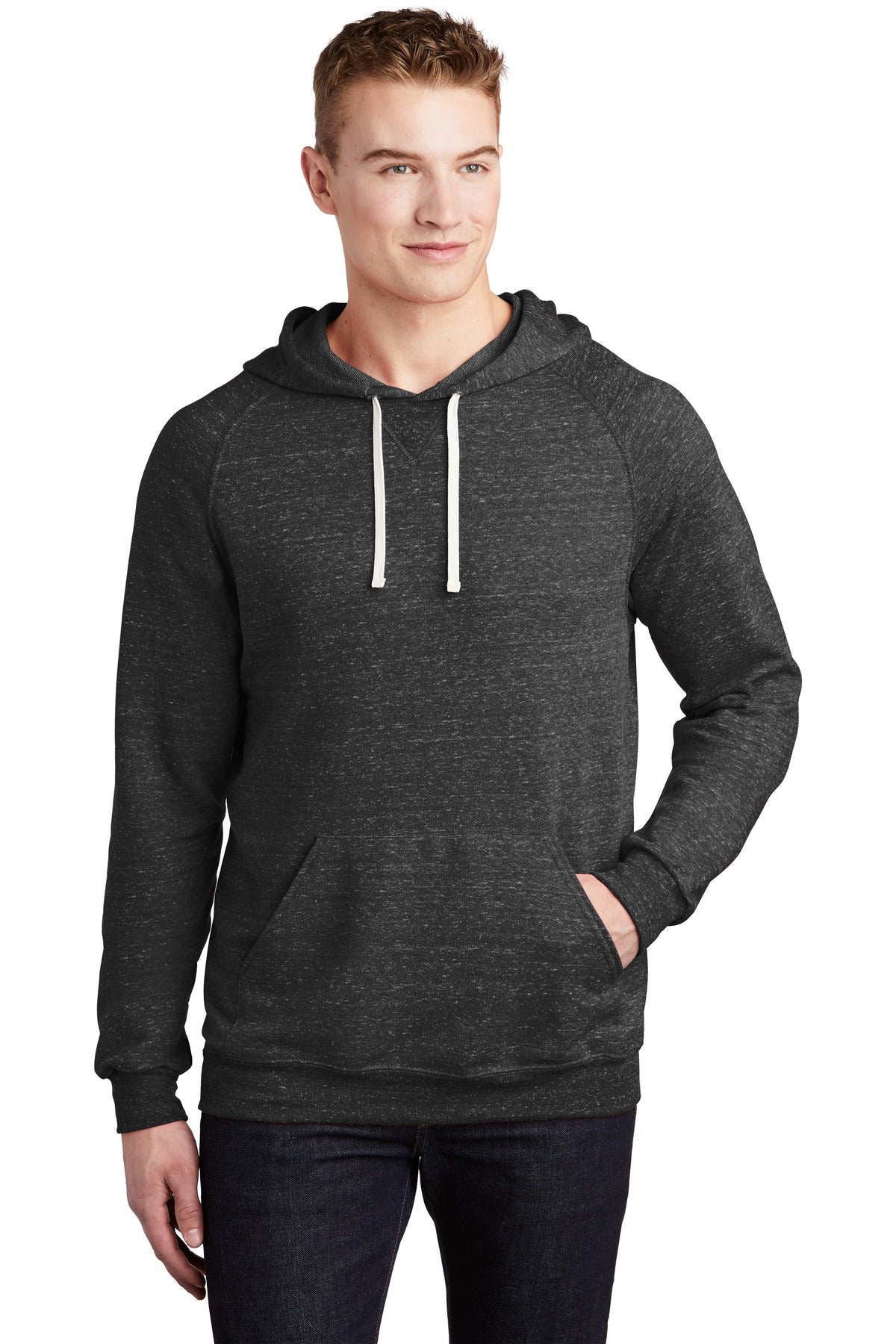 JERZEES  Snow Heather French Terry Raglan Hoodie 90M