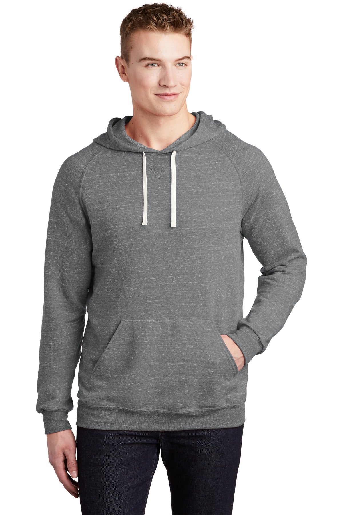 JERZEES  Snow Heather French Terry Raglan Hoodie 90M