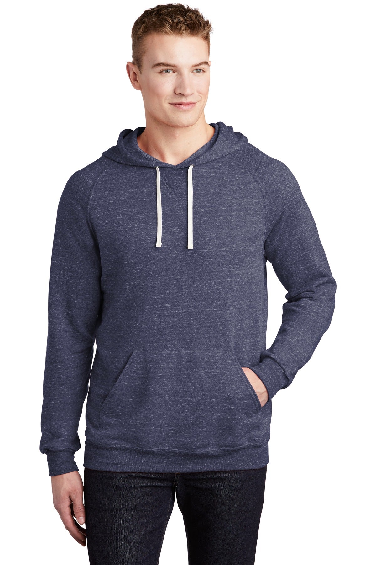 JERZEES  Snow Heather French Terry Raglan Hoodie 90M