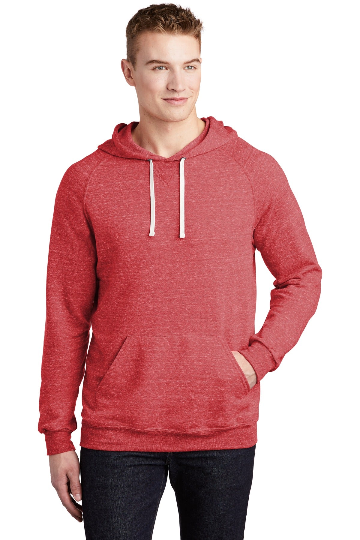 JERZEES  Snow Heather French Terry Raglan Hoodie 90M