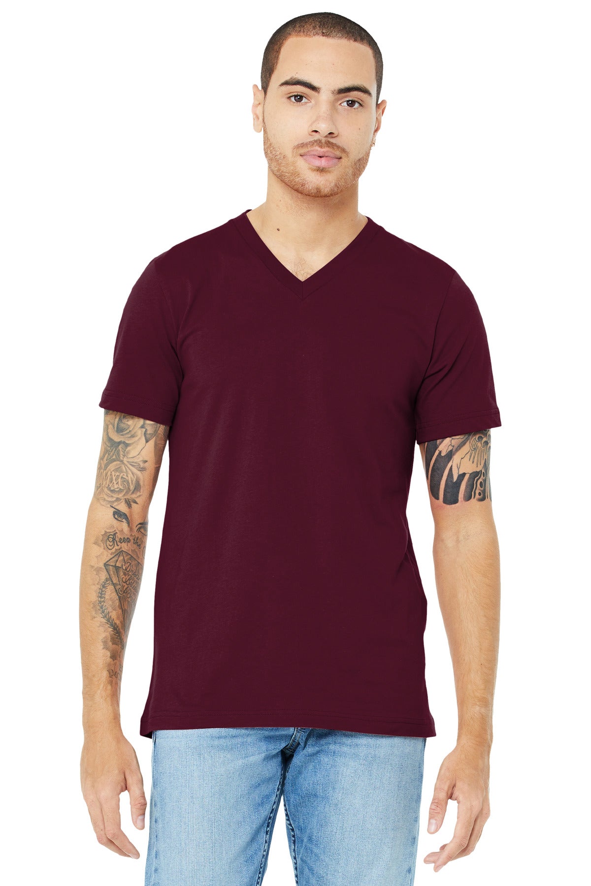 BELLA+CANVAS Unisex Jersey Short Sleeve V-Neck Tee BC3005