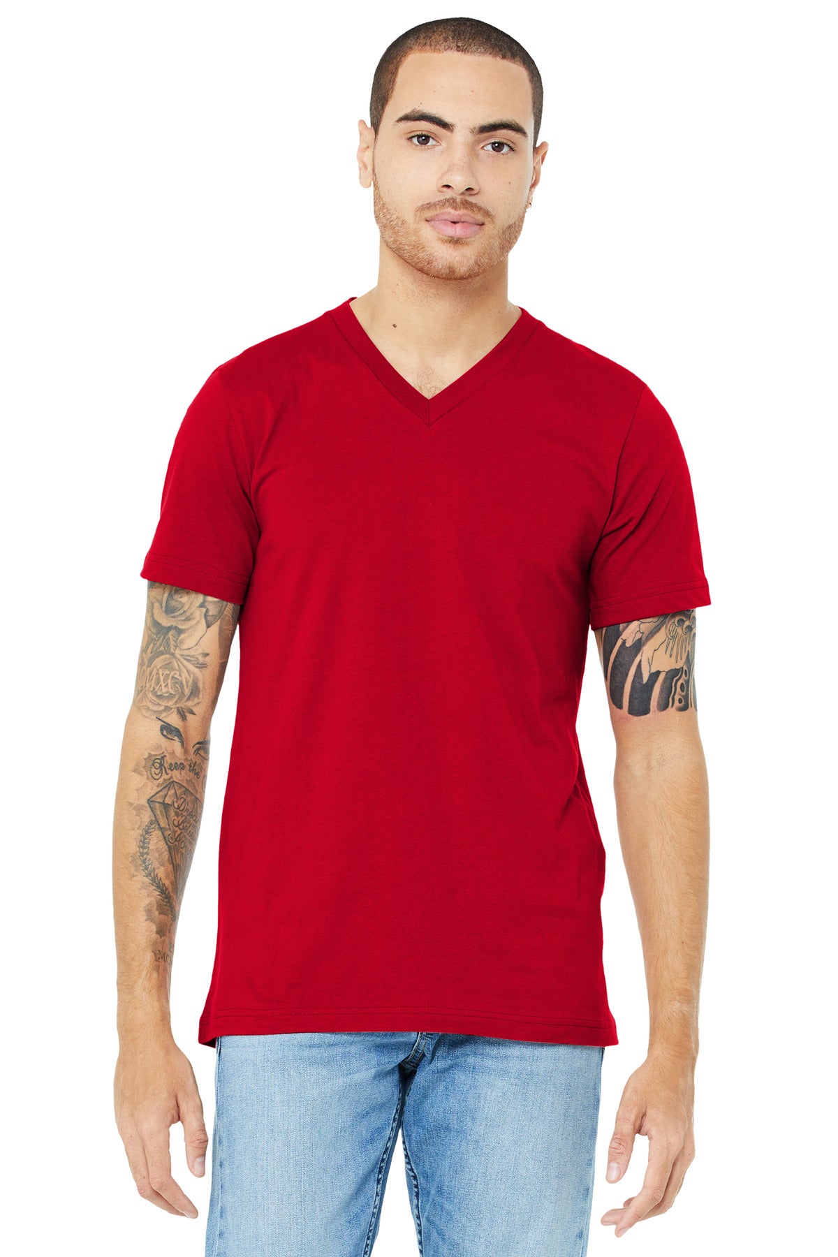 BELLA+CANVAS Unisex Jersey Short Sleeve V-Neck Tee BC3005