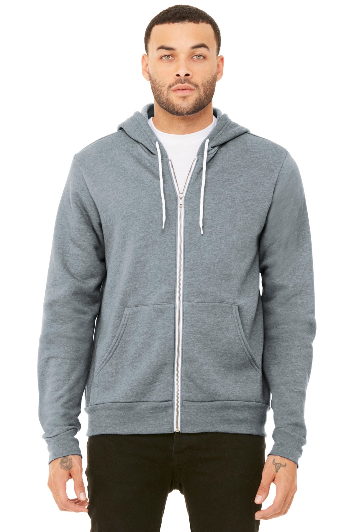 BELLA+CANVAS Unisex Sponge Fleece Full-Zip Hoodie BC3739