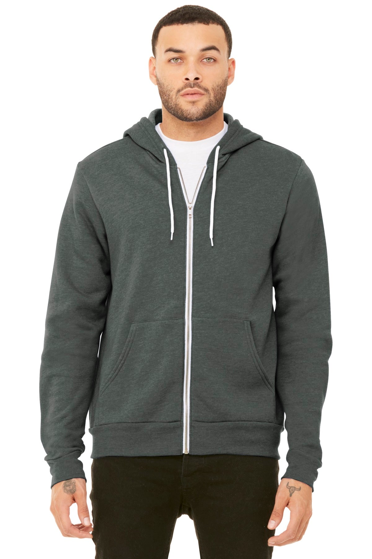 BELLA+CANVAS Unisex Sponge Fleece Full-Zip Hoodie BC3739