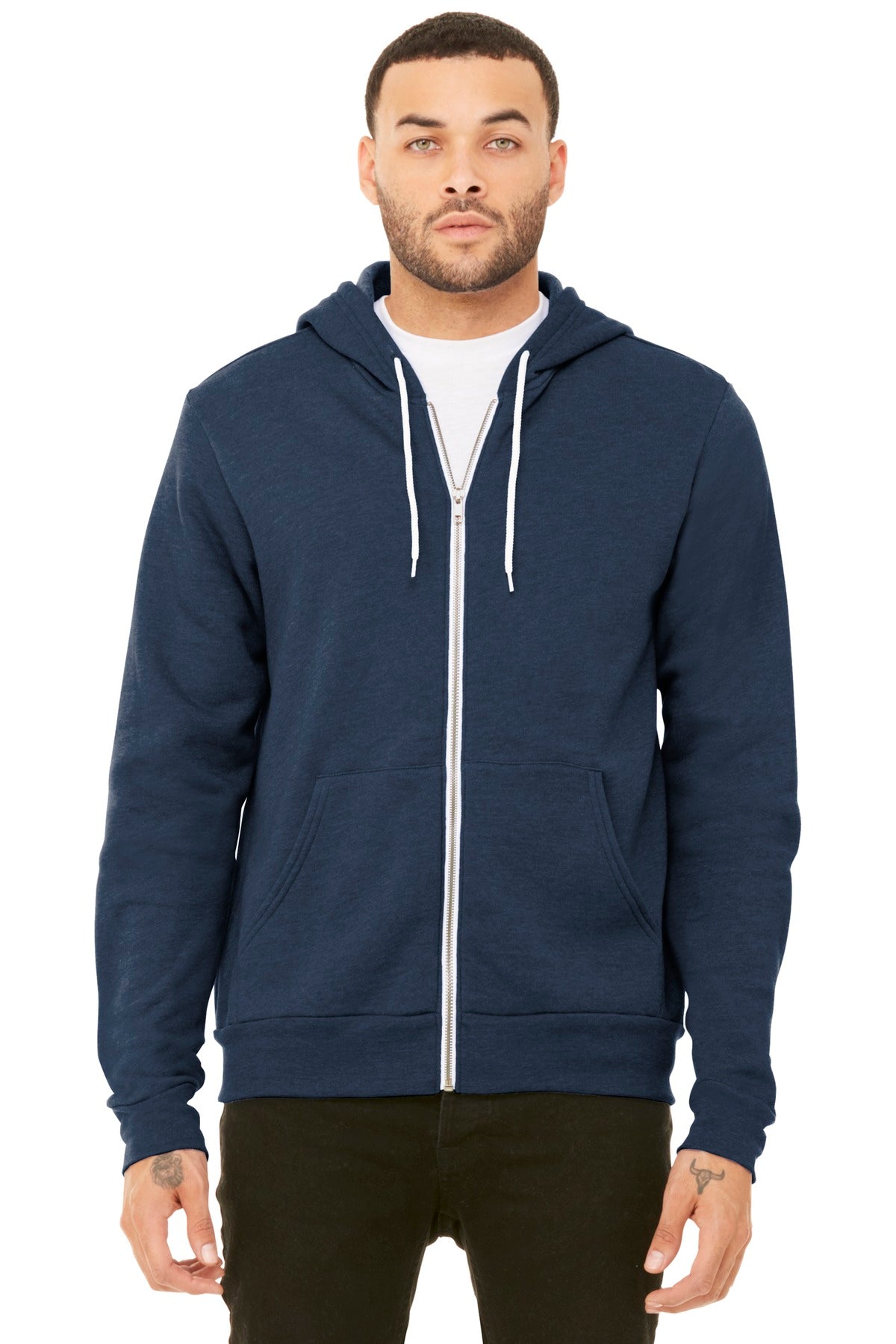 BELLA+CANVAS Unisex Sponge Fleece Full-Zip Hoodie BC3739
