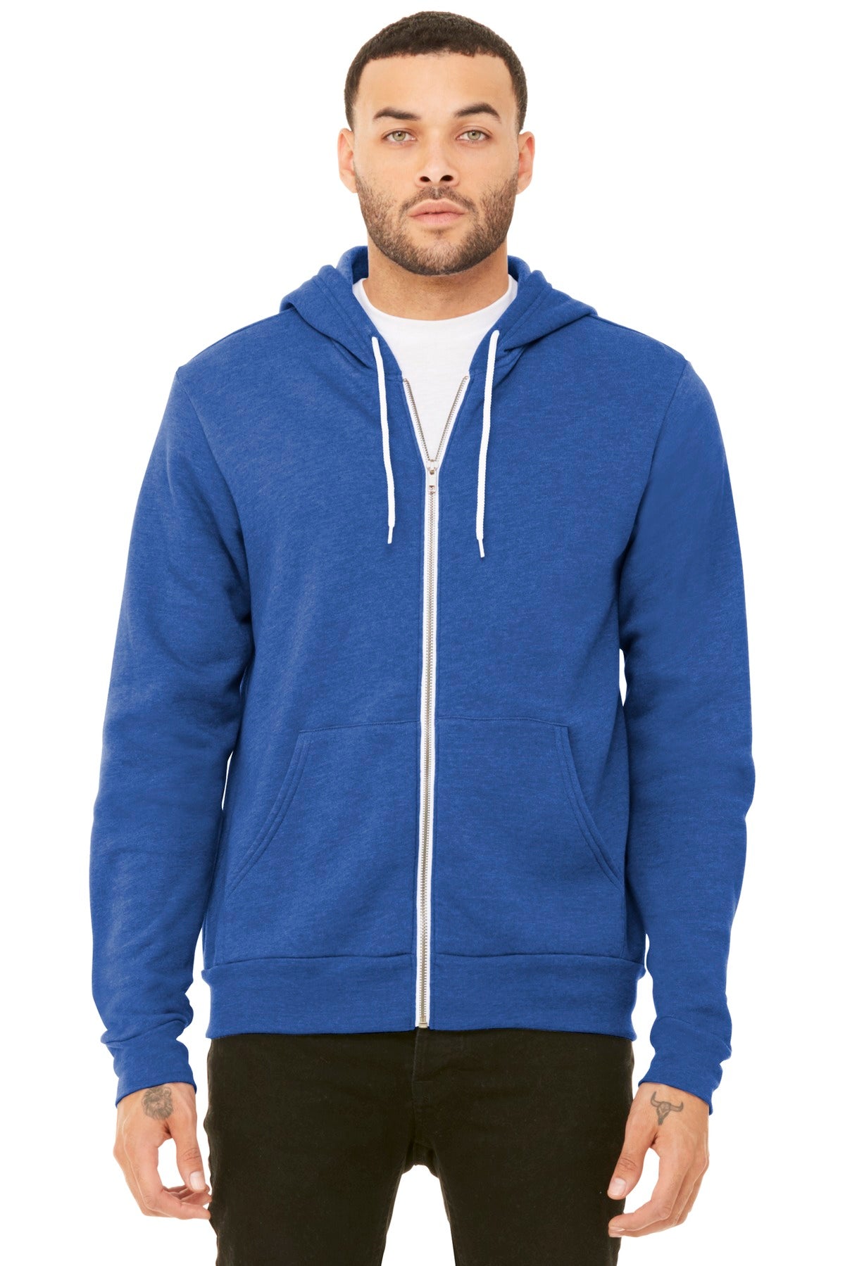 BELLA+CANVAS Unisex Sponge Fleece Full-Zip Hoodie BC3739