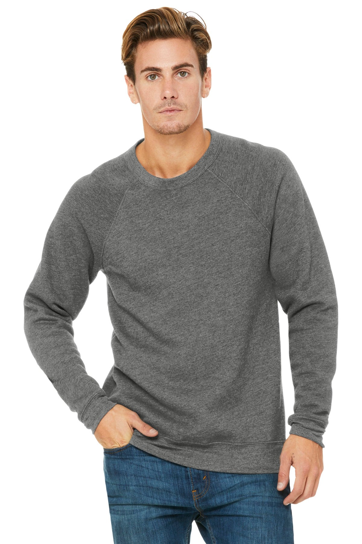 BELLA+CANVAS Unisex Sponge Fleece Raglan Sweatshirt BC3901