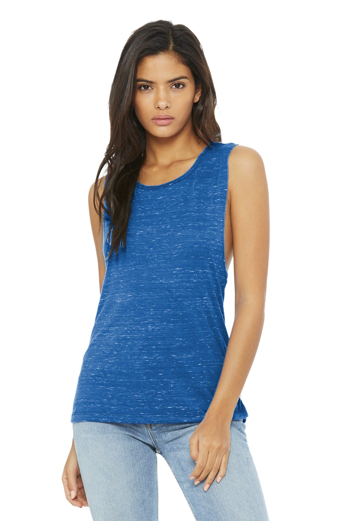 BELLA+CANVAS Women's Flowy Scoop Muscle Tank BC8803