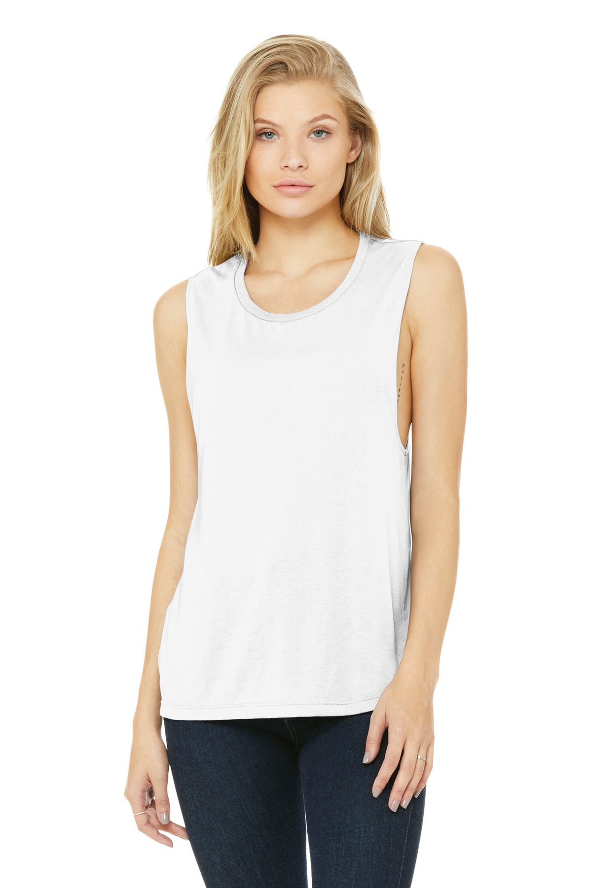 BELLA+CANVAS Women's Flowy Scoop Muscle Tank BC8803