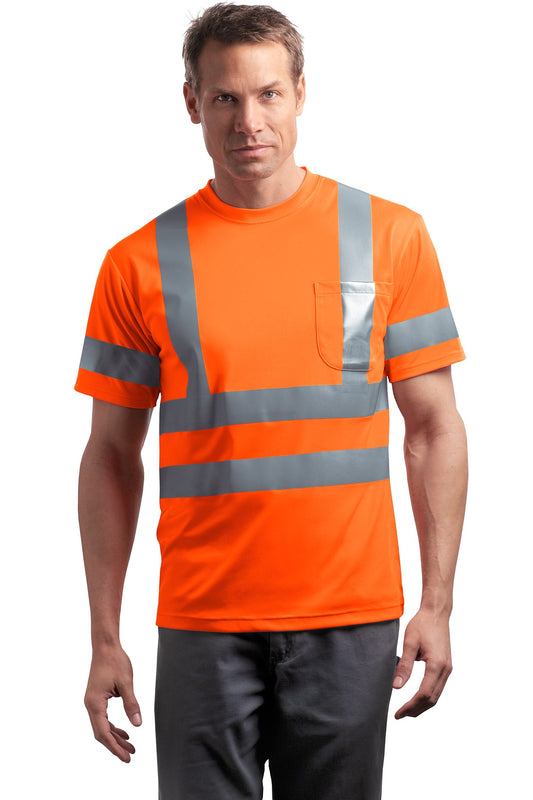 CornerStone ANSI 107 Class 3 Short Sleeve Snag-Resistant Reflective T-Shirt CS408
