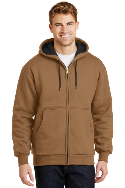 CornerStone Heavyweight Full-Zip Hooded Sweatshirt with Thermal Lining CS620