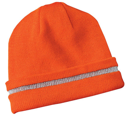 CornerStone Enhanced Visibility Beanie with Reflective Stripe CS800