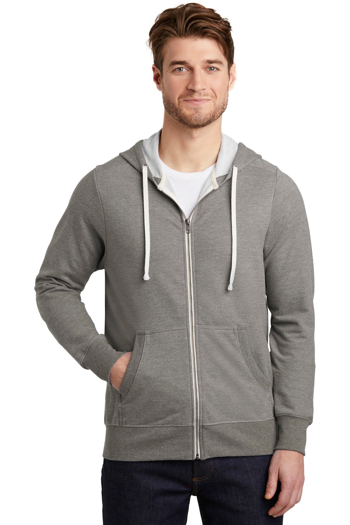 District  Perfect Tri  French Terry Full-Zip Hoodie. DT356