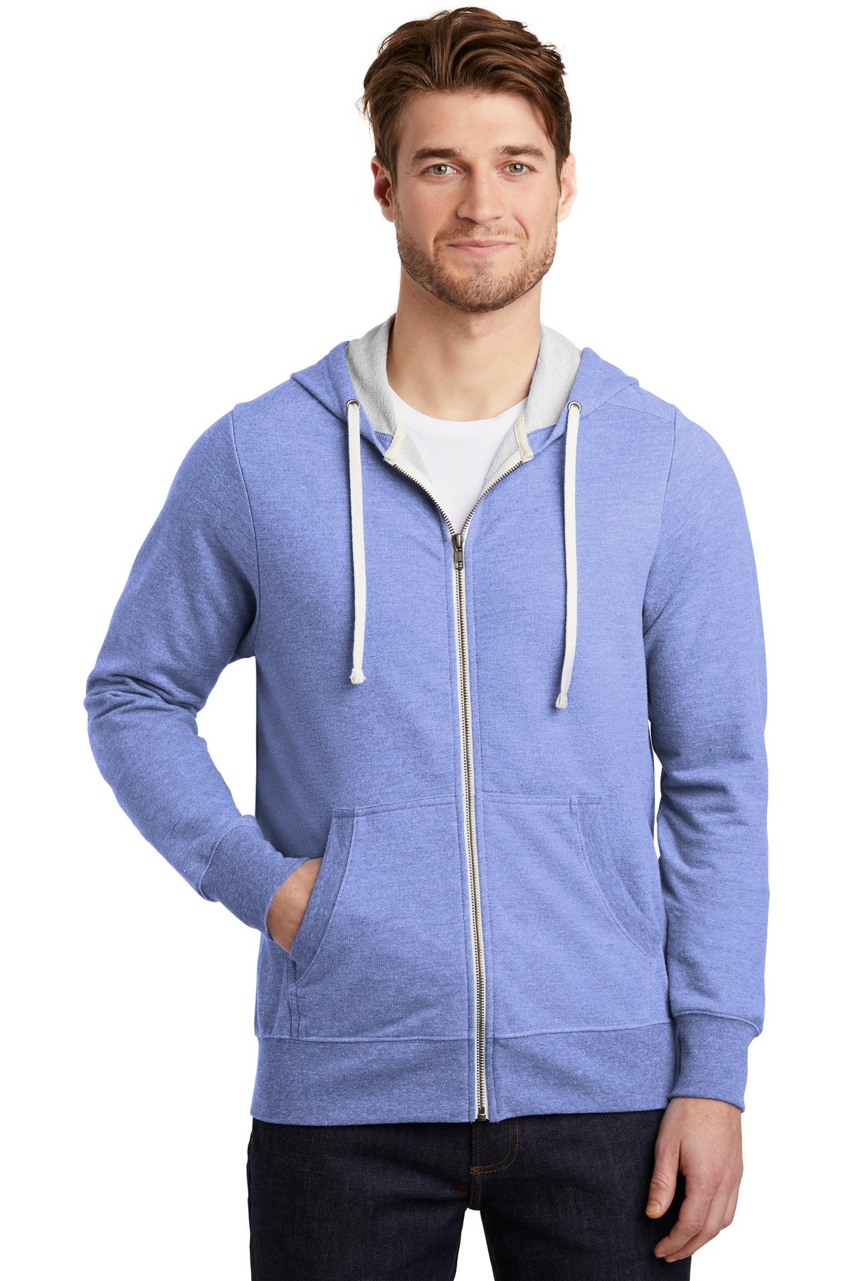 District  Perfect Tri  French Terry Full-Zip Hoodie. DT356