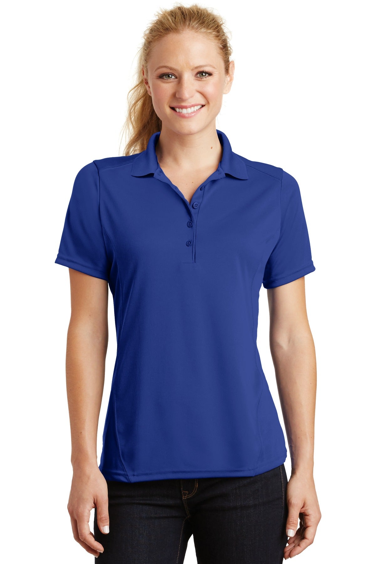 Sport-Tek Ladies Dry Zone Raglan Accent Polo. L475