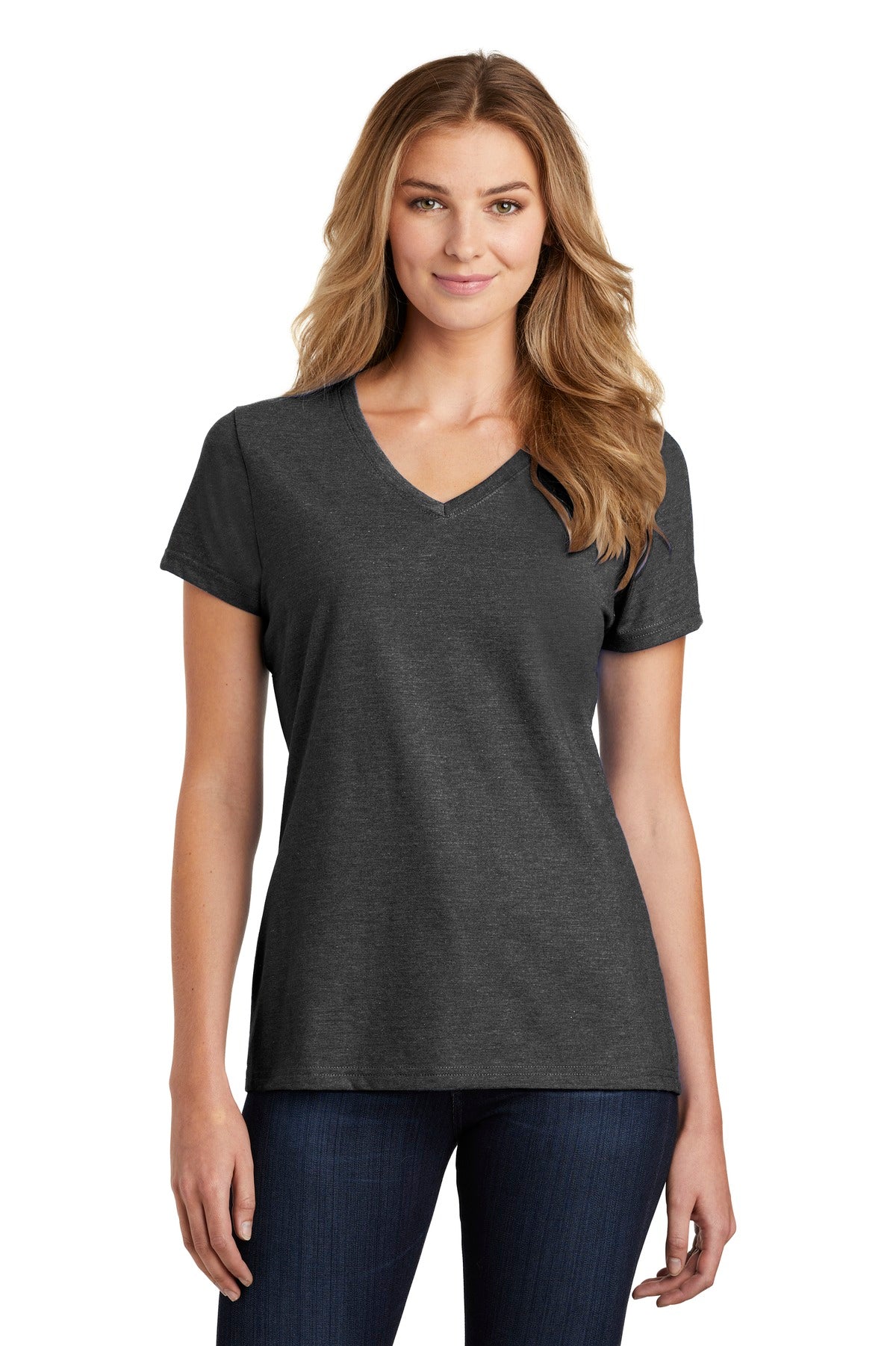 Port & Company  Ladies Fan Favorite  Blend V-Neck Tee. LPC455V