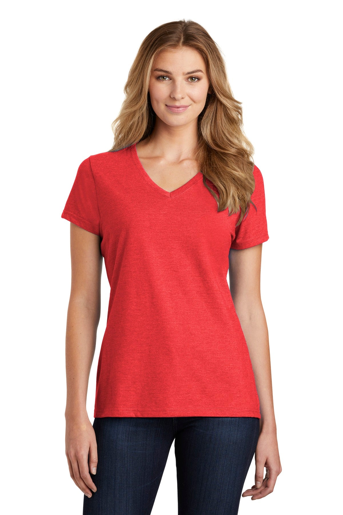 Port & Company  Ladies Fan Favorite  Blend V-Neck Tee. LPC455V