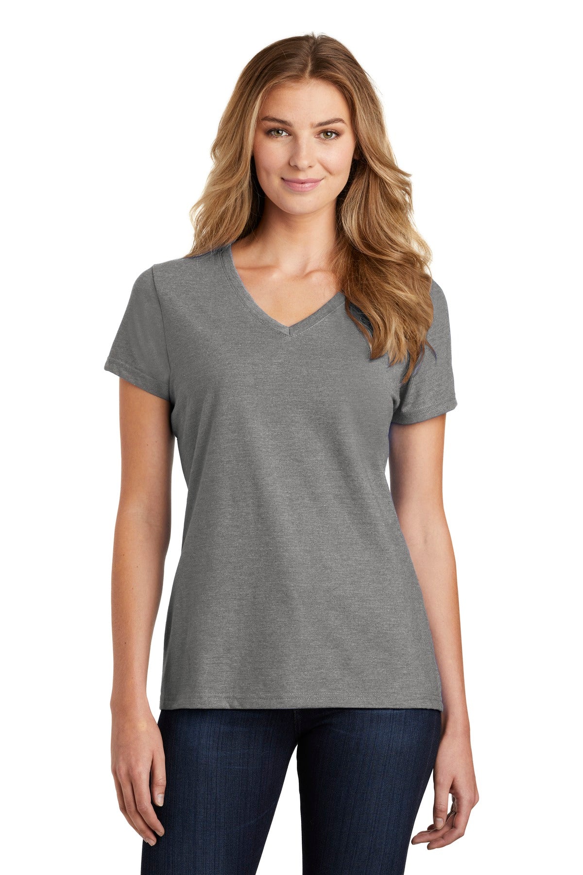 Port & Company  Ladies Fan Favorite  Blend V-Neck Tee. LPC455V